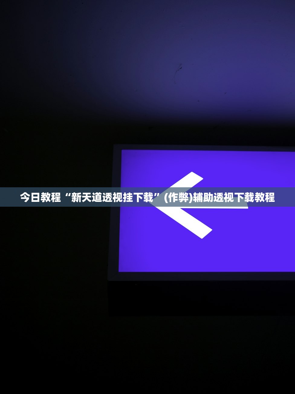 今日教程“新天道透视挂下载”(作弊)辅助透视下载教程