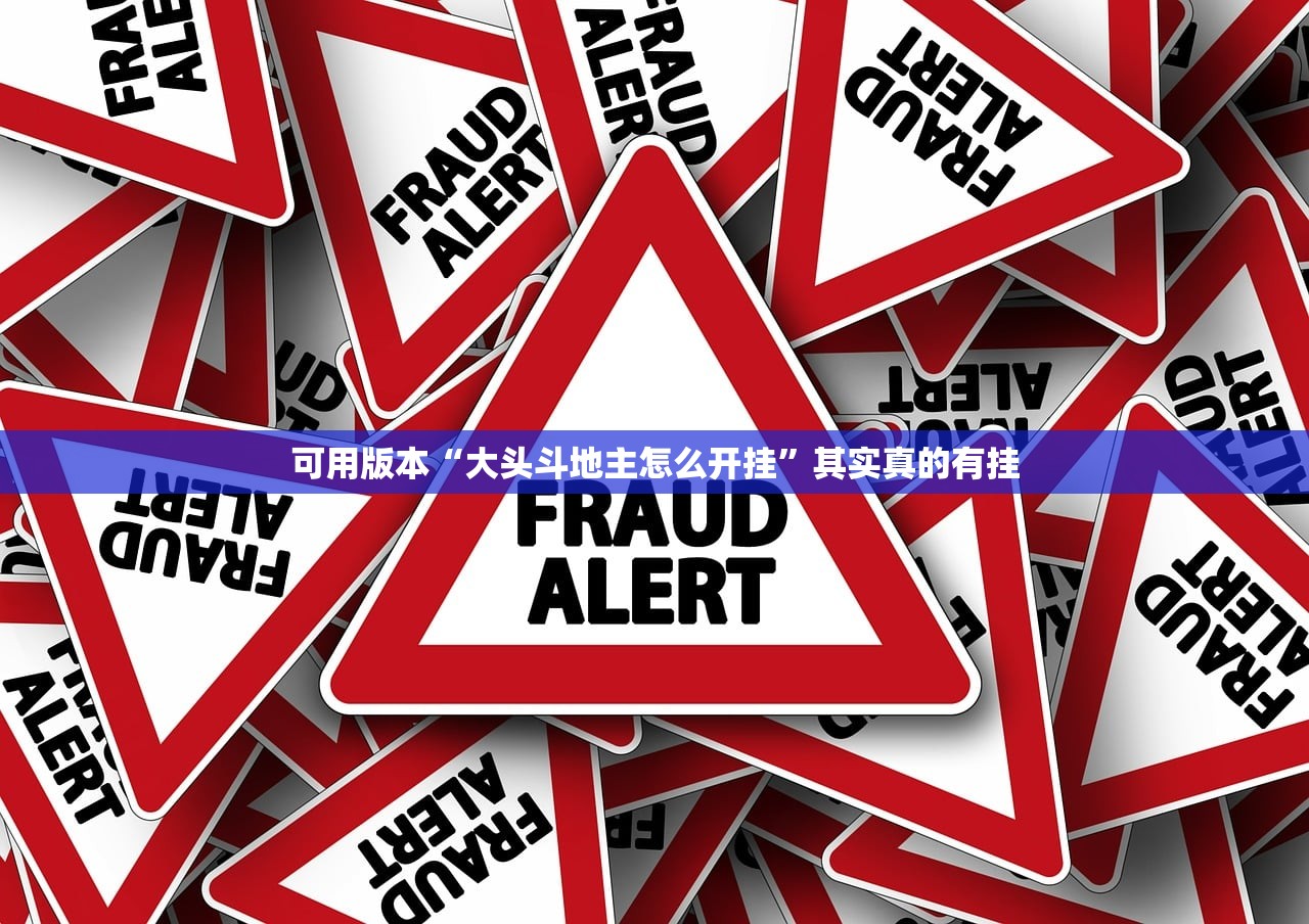 可用版本“大头斗地主怎么开挂”其实真的有挂